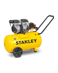 Compresor silentios pe roti Stanley SILTEK cu doua pistoane  24L 8bar 1.3CP fara ulei