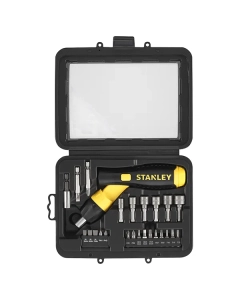 Set surubelnita cu clichet si varfuri Stanlely 0-63-022 25 de biti 