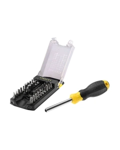 Surubelnita magnetica cu 34 de varfuri Stanley Cushion Grip