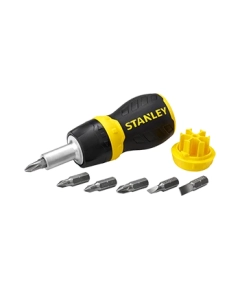 Surubelnita magnetica cu clichet Stanley Stubby + 6 varfuri