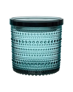 Vas cu capac Iittala Kastehelmi SeaBlue by Toikka 